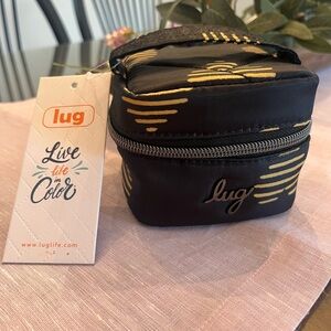 Lug Black and Gold Jewelry Bag-NWT